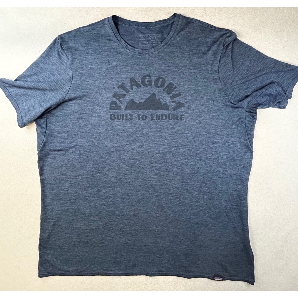 Patagonia Mens Capilene Daily Baselayer T-Shirt Blue Built to Endure XL 45286